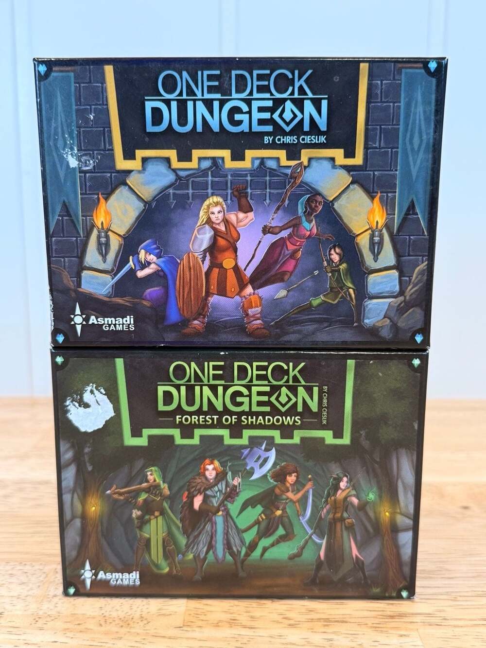 One Deck Dungeon Base Game and Forest of Shadows Expansion Bundle